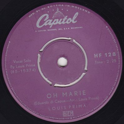 Louis Prima - Oh Marie