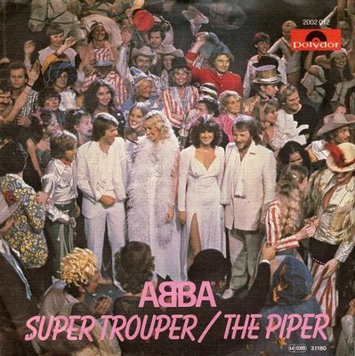 ABBA - Super Trouper Vinyl Singles Vinyl (VG) <br> Hoes (G+)