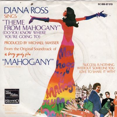 Diana Ross - Theme From Mahogany (Do You Know Where You're Going To) Vinyl Singles Vinyl Zeer Goed / Hoesje Goed "VINYLSINGLES.NL"