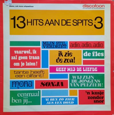 Various - 13 Hits Aan De Spits 3 (LP) Vinyl Zeer Goed / Hoes Goed "VINYLSINGLES.NL"