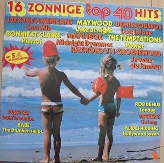 Various - 16 Zonnige Top 40 Hits (LP)