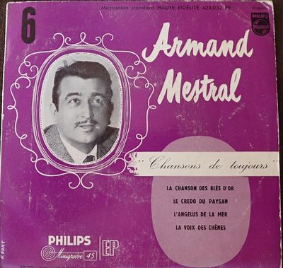 Armand Mestral - 6 "Chansons De Toujours" Vinyl Singles Media VG+ / Sleeve G+