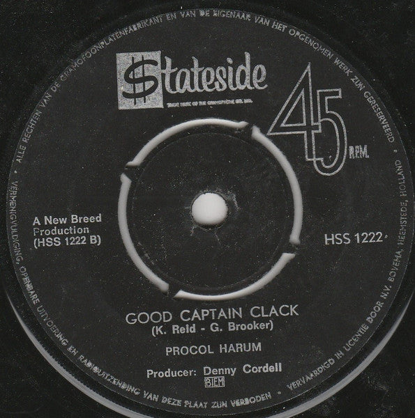Procol Harum - Homburg Vinyl Singles Vinyl Goed / Hoes Generic