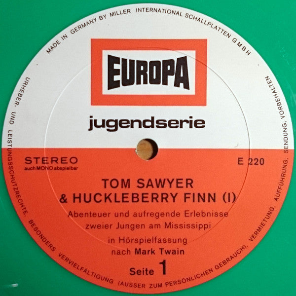 Josephine van Gasteren - Tom Sawyer En Huckleberry Finn (LP) 49820 Vinyl LP VINYLSINGLES.NL