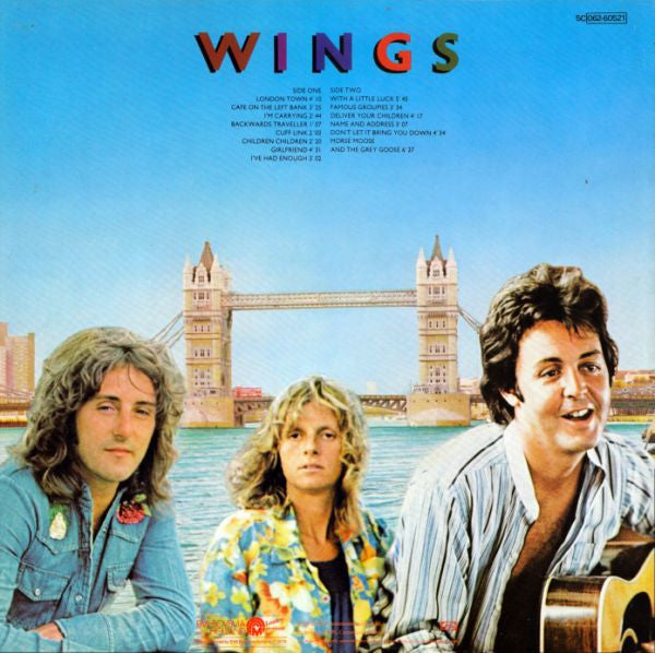 Wings - London Town (LP) Vinyl LP Vinyl Zeer Goed / Hoesje Goed "VINYLSINGLES.NL"