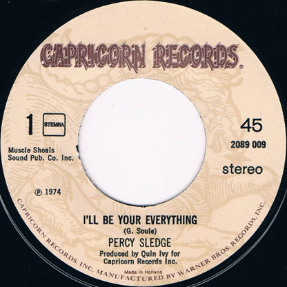 Percy Sledge - I'll Be Your Everything Vinyl Singles Vinyl (VG) <br> Hoes Generic