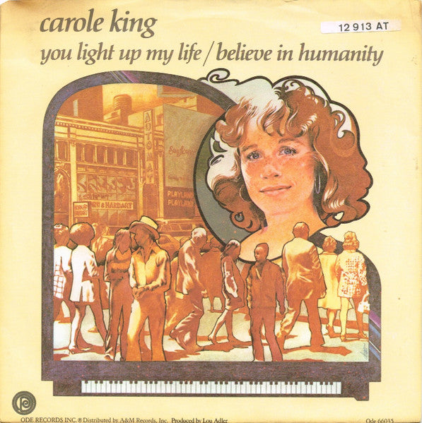 Carole King - You Light Up My Life Vinyl Singles Vinyl Very Good (VG) <br> Hoes Good Plus (G+)