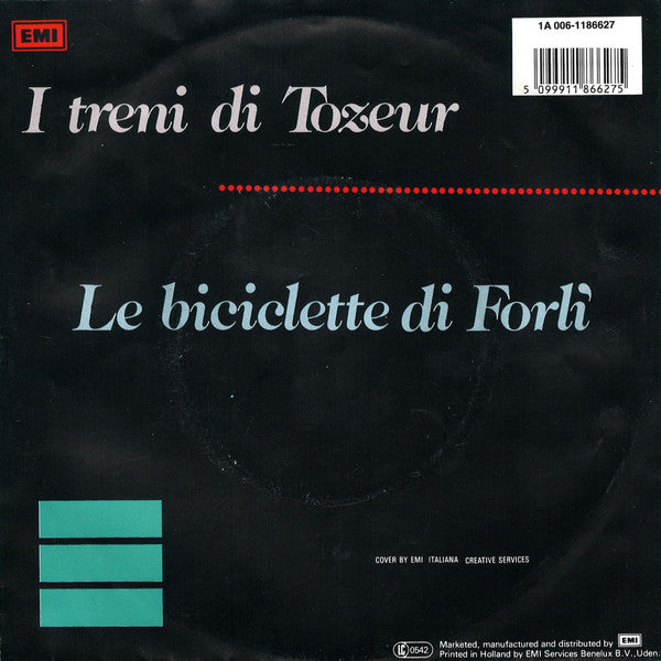 Alice & Franco Battiato - I Treni Di Tozeur 43143 Vinyl Singles Vinyl Very Good (VG) <br> Hoes Good Plus (G+)