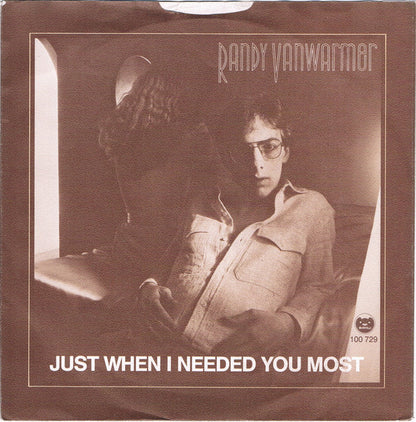 Randy Vanwarmer - Just When I Needed You Most 35394 Vinyl Singles Goede Staat