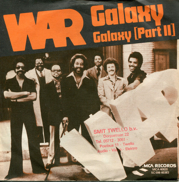 War - Galaxy Vinyl Singles Vinyl Very Good (VG) <br> Hoes Good Plus (G+)