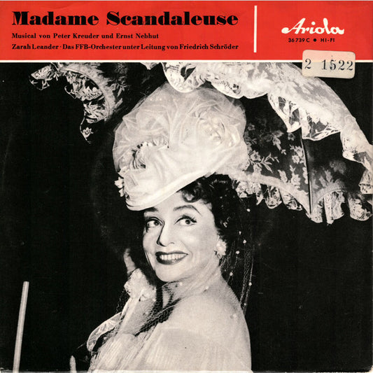Zarah Leander - Madame Scandaleuse Vinyl Singles