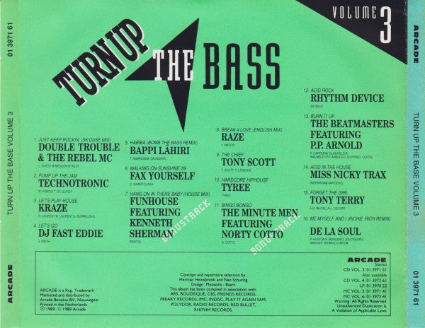 Various - Turn Up The Bass Volume 3 (CD) Compact Disc Goede Staat