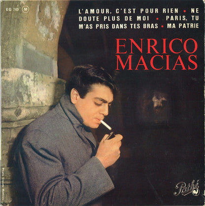 Enrico Macias - L'amour, C'est Pour Rien Vinyl Singles EP Vinyl Very Good (VG) <br> Hoes Good Plus (G+)