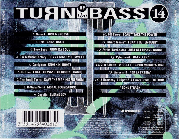 Various - Turn Up The Bass Volume ** (CD) Compact Disc Goede Staat