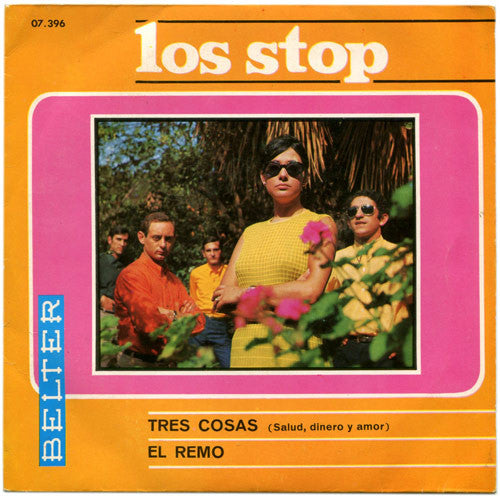Los Stop - Tres Cosas (Salud, Dinero Y Amor) Vinyl Singles Vinyl Very Good (VG) <br> Hoes Good Plus (G+)