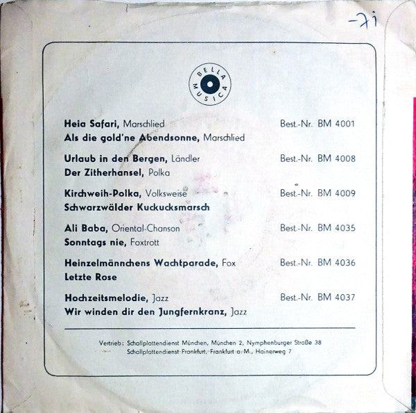 Evelyn Künneke - Ali Baba Vinyl Singles Vinyl Very Good (VG) <br> Hoes Good Plus (G+)