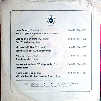 Evelyn Künneke - Ali Baba Vinyl Singles Vinyl Very Good (VG) <br> Hoes Good Plus (G+)