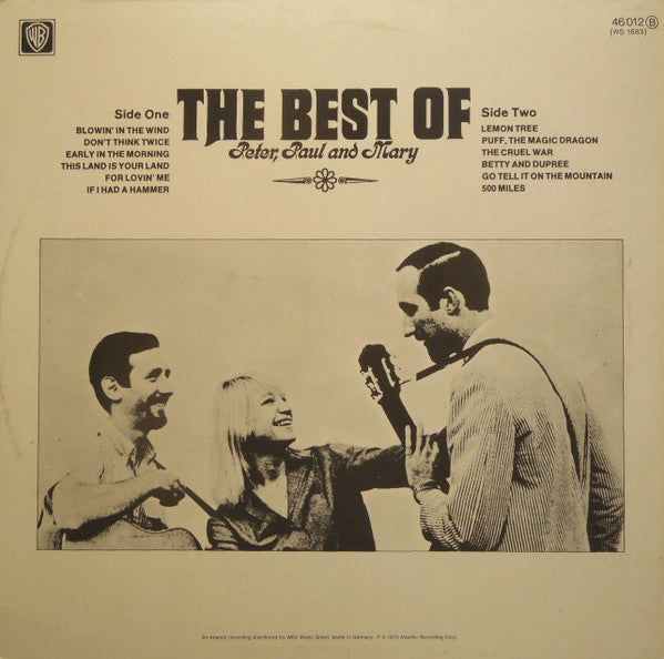 Peter, Paul & Mary - The Best Of Peter, Paul And Mary (LP) 50271 Vinyl LP VINYLSINGLES.NL