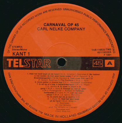 Carl Nelke Company - Carnaval Op 45 (LP) 42292