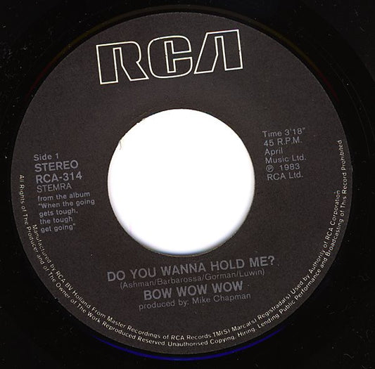 Bow Wow Wow - Do You Wanna Hold Me 35056 37348 Vinyl Singles Hoes: Generic