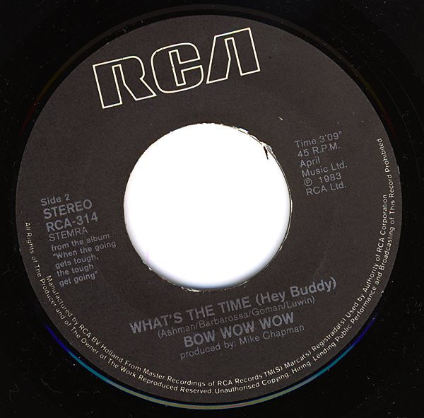 Bow Wow Wow - Do You Wanna Hold Me Vinyl Singles VINYLSINGLES.NL