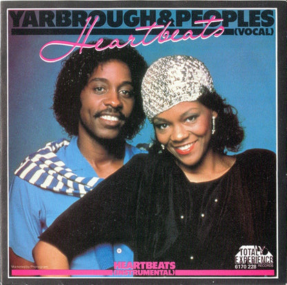 Yarbrough & Peoples - Heartbeats Vinyl Singles Vinyl Very Good (VG) <br> Hoes Good Plus (G+)