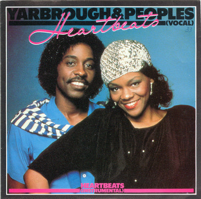 Yarbrough & Peoples - Heartbeats Vinyl Singles Vinyl Very Good (VG) <br> Hoes Good Plus (G+)
