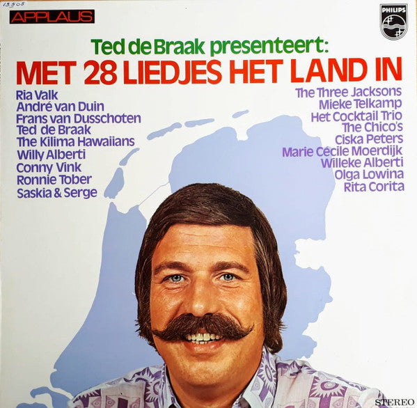 Ted de Braak - Ted de Braak Presenteert: Met 28 Liedjes Het Land In (LP) 50882 Vinyl LP Goede Staat