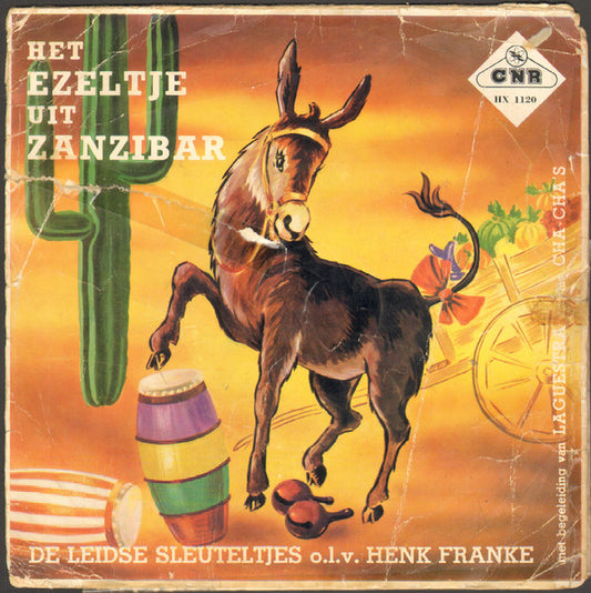 Leidse Sleuteltjes O.l.v. Henk Franke - Het Ezeltje Uit Zanzibar (EP) 35159 Vinyl Singles VINYLSINGLES.NL