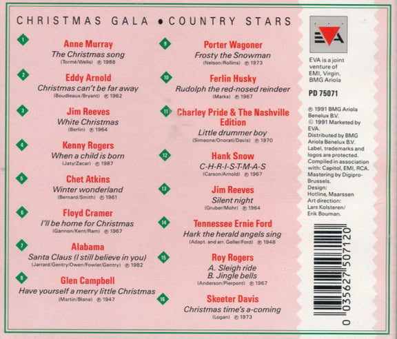 Various - Christmas Gala - Country Stars (CD) Compact Disc Goede Staat