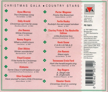 Various - Christmas Gala - Country Stars (CD) Compact Disc Goede Staat