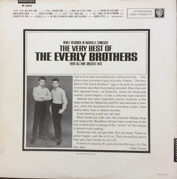 Everly Brothers - The Very Best Of The Everly Brothers (LP) 51045 Vinyl LP Goede Staat