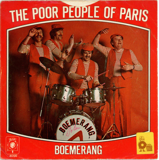 Boemerang - The Poor People Of Paris Vinyl Singles Vinyl Zeer Goed / Hoesje Goed "VINYLSINGLES.NL"