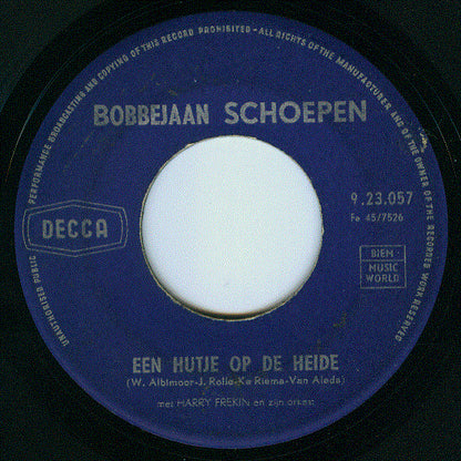 Bobbejaan Schoepen - In De Schaduw Van De Mijn Vinyl Singles Vinyl Very Good (VG) <br> Hoes Generic
