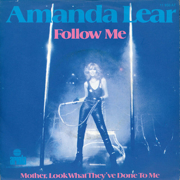 Amanda Lear - Follow Me Vinyl Singles Vinyl Very Good (VG) <br> Hoes Good Plus (G+)