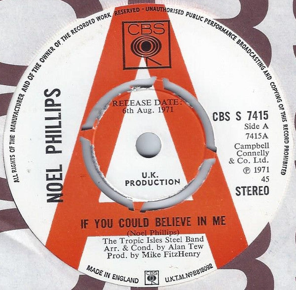 Noel Phillips - If You Could Believe In Me Vinyl Singles Vinyl Goed / Hoes Generic