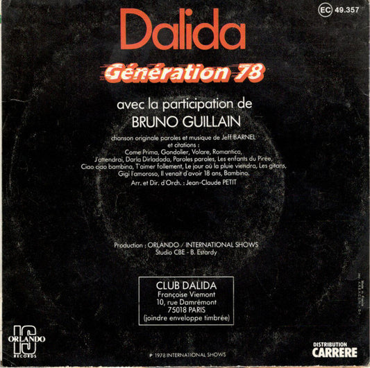 Dalida - Génération 78