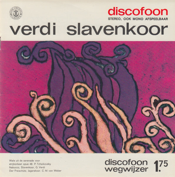 Various - Verdi Slavenkoor Vinyl Singles Vinyl Very Good (VG) <br> Hoes Good Plus (G+)