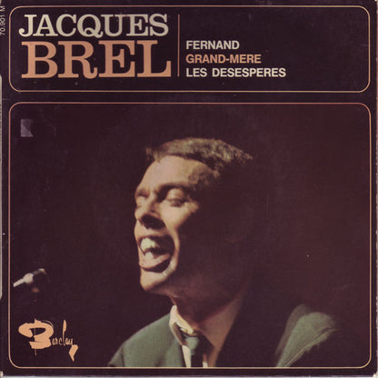 Jacques Brel - Fernand Vinyl Singles EP Vinyl Very Good (VG) <br> Hoes Good Plus (G+)