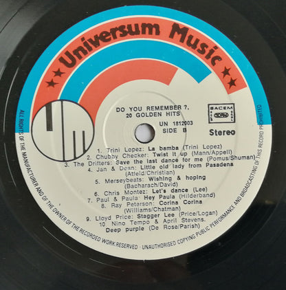 Various - Do You Remember? 20 Golden Hits (LP)