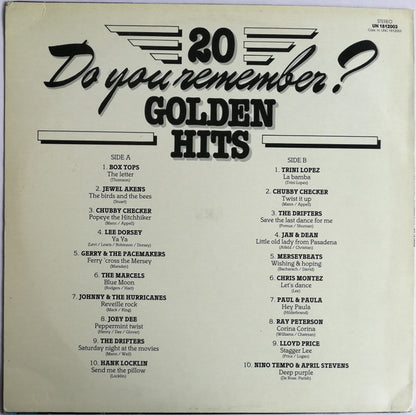 Various - Do You Remember? 20 Golden Hits (LP)