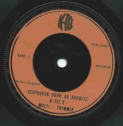Ab Goubitz - K-Tel's Multi-Trimmer 36686 Vinyl Singles Hoes: Generic