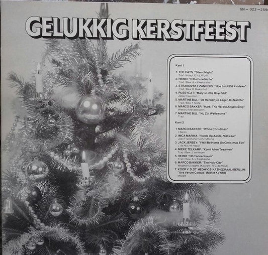 Various - Gelukkig Kerstfeest (LP) 51341 Vinyl LP Vinyl Zeer Goed / Hoesje Goed "VINYLSINGLES.NL"