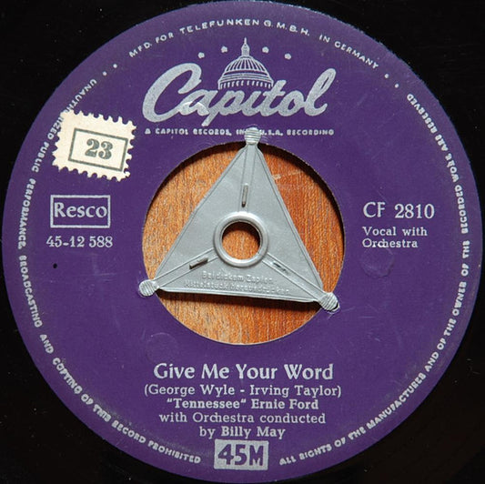 Tennessee Ernie Ford - Give Me Your Word