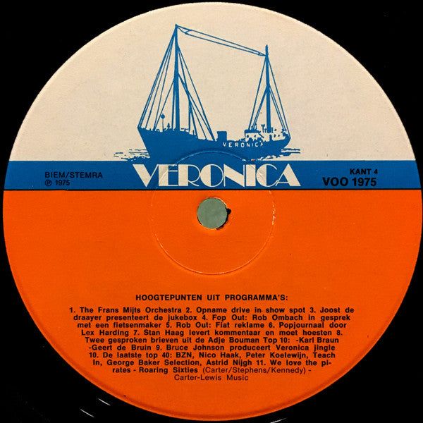 Various - De 15 Beste Veronica Tunes / De Noordzee Tune (LP) 52451 Vinyl LP Vinyl Very Good (VG) <br> Hoes Good Plus (G+)