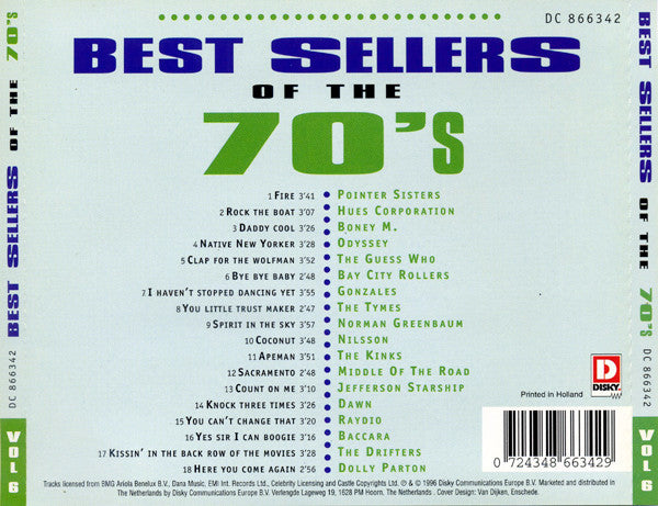 Various - Best Sellers Of The 70's - Vol. 8 (CD) Compact Disc Goede Staat