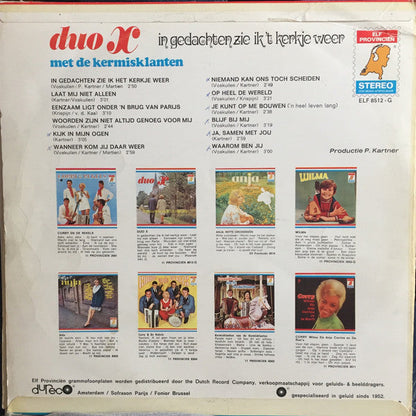 Duo X en De Kermisklanten - In Gedachten Zie Ik Het Kerkje Weer (LP) 45745 Vinyl LP VINYLSINGELS.NL