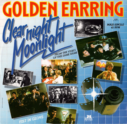 Golden Earring - Clear Night Moonlight Vinyl Singles Vinyl Very Good (VG) <br> Hoes Good Plus (G+)