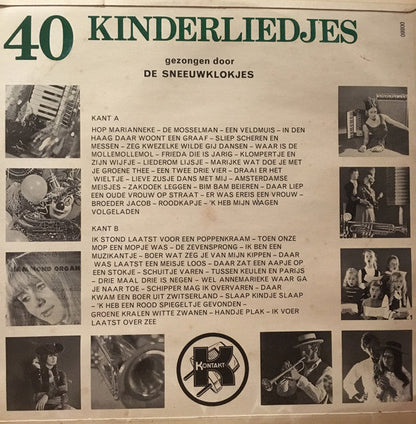 Sneeuwklokjes - 40 Kinderliedjes (LP) 40840 Vinyl LP VINYLSINGELS.NL