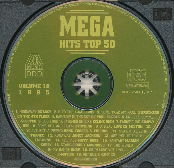 Various - Het Beste Uit De Mega Top ** Van Volume ** (CD) Compact Disc Goede Staat